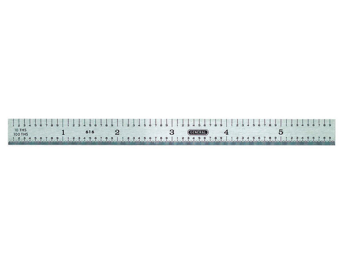 Stainless Steel Ruler 6-in