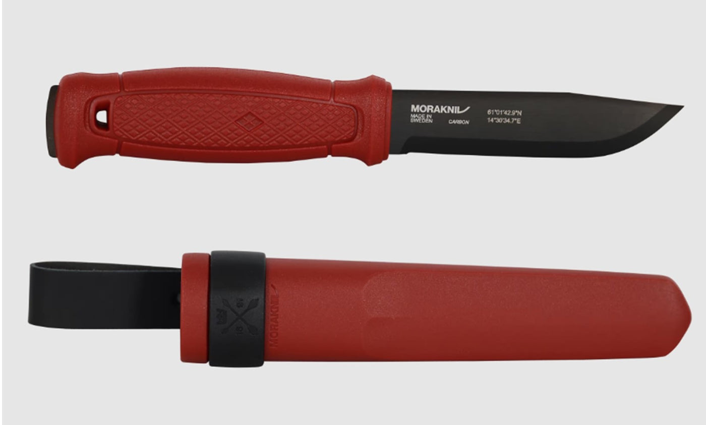 Garberg Knife Dala Red with Black Blade