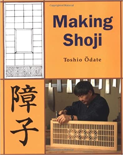 Cover of "Making Shoji" by Linden Publishing, featuring the art of shoji construction with traditional Japanese design elements and a person skillfully crafting a shoji screen.